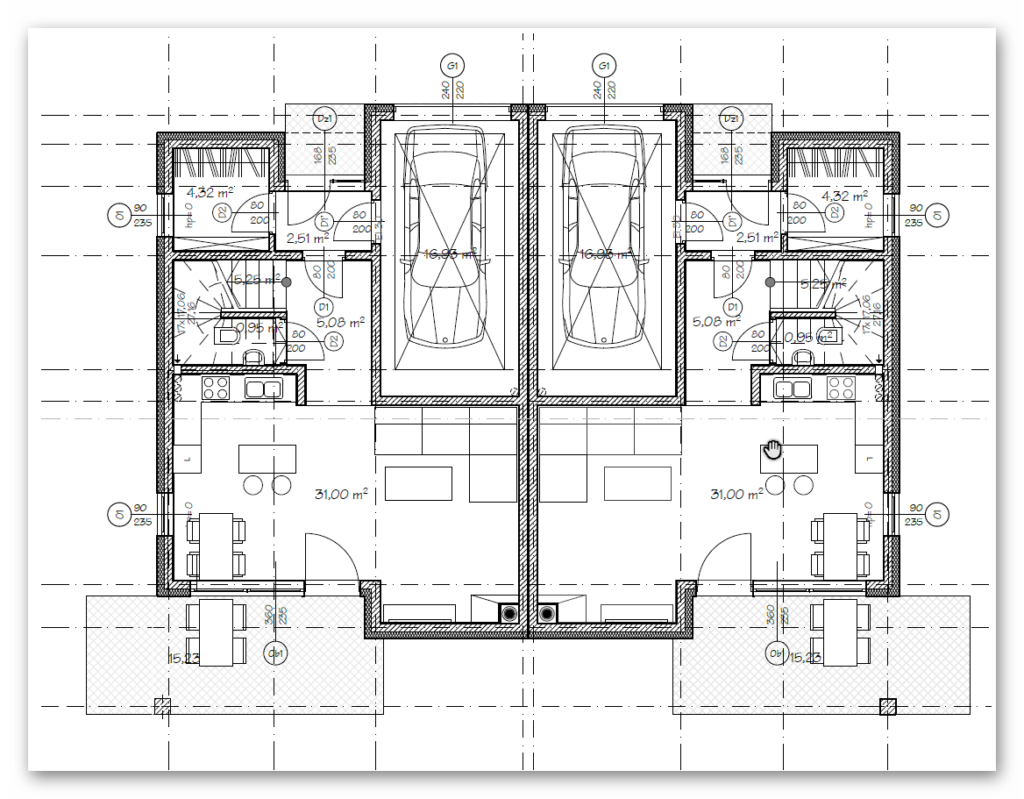 domy w zabudowie bliźniaczej plan mierzyńska szczecina